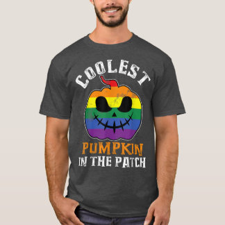 LGBTQ Pumpkin Cooler Kürbis im Patch G T-Shirt