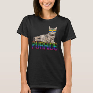 Lgbtq Purride Ally Gay Pride Regenbogenflagge Katz T-Shirt