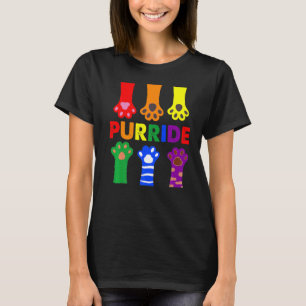 LGBTQ Purride Verbündeter Gay Pride Regenbogenflag T-Shirt