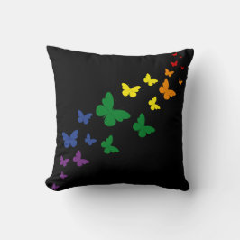LGBTQ Rainbow Butterfly Trail Kissen