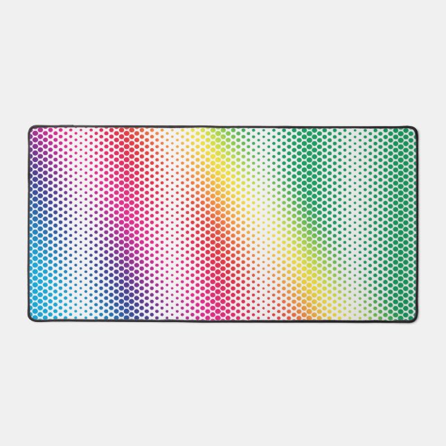LGBTQ Rainbow Dots Flag Farben Gay Design Schreibtischunterlage (Vorderseite)
