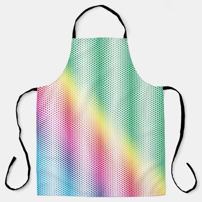 LGBTQ Rainbow Dots Flag Farben Gay Design Schürze (Vorderseite)