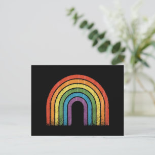 LGBTQ Rainbow Flag Gay Pride LGBT Awareness Allied Postkarte