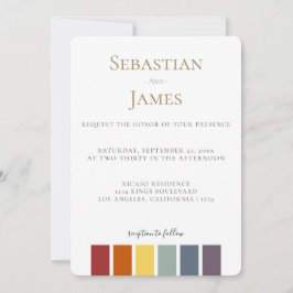 LGBTQ Rainbow Gay Elegant Wedding