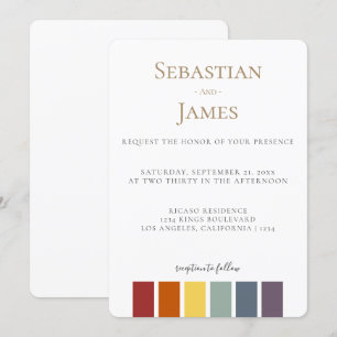 LGBTQ Rainbow Gay Elegant Wedding