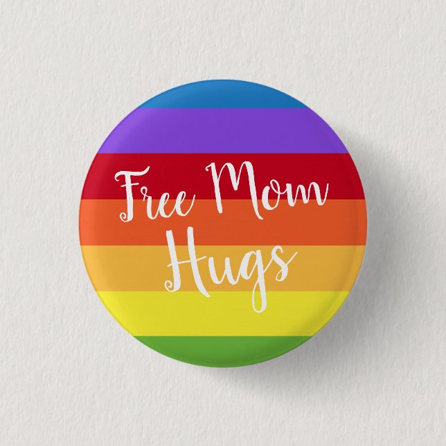 LGBTQ Rainbow Gay oder Lesben Button (Vorderseite)