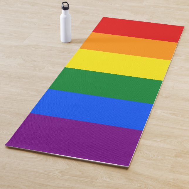 LGBTQ-Rainbow-Gay Pride-Flag - einseitige Printwer Yogamatte (Beispiel)