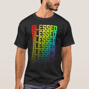 Lgbtq+-Rainbow-Gay Pride Textfade Graphic T-Shirt