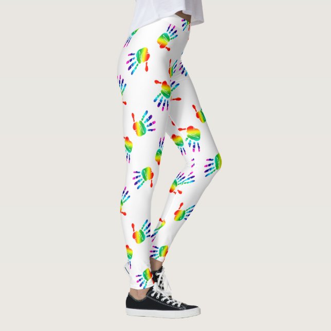LGBTQ+ Rainbow-Hände Leggings (Rechts)
