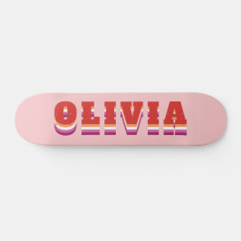 LGBTQ Rainbow Lesbian Pride Flag Individuelle Name Skateboard