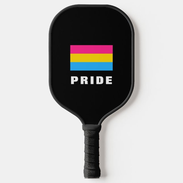 LGBTQ-Rainbow-Pansexual-Prilag-Flag - Benutzerdefi Pickleball Schläger (Vorderseite)