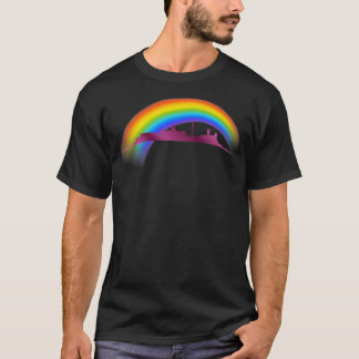 LGBTQ Rainbow Pride Washington DC Skyline Premium T-Shirt