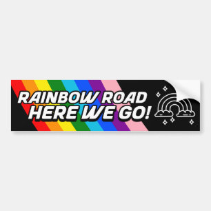 LGBTQ+ Rainbow Road Autoaufkleber