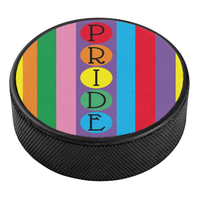 LGBTQ-Rainbow-Rundpreis Eishockey Puck (3/4)