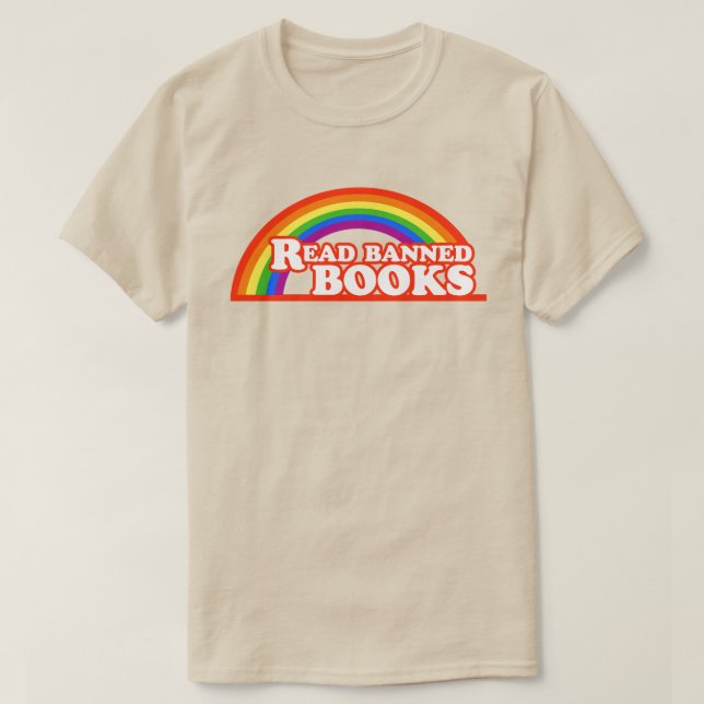 LGBTQ-Rechte lesen verbotene Bücher T-Shirt (Design vorne)