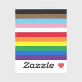 Lgbtq Regenbogen 11 Streifen inklusive Gay Pride-F Aufkleber