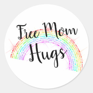 LGBTQ Regenbogen-homosexueller oder lesbischer Runder Aufkleber