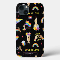 LGBTQ-Regenbogen-Priestermuster | Monogramm