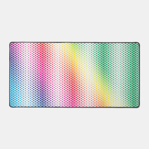 LGBTQ-Regenbogen-Punkte-Flagge Farben Gay Design Schreibtischunterlage