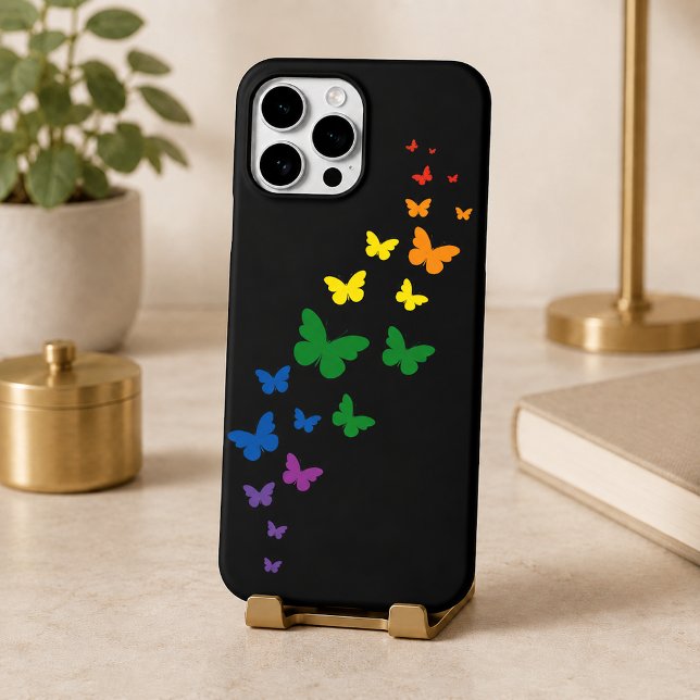 LGBTQ Regenbogen-Schmetterlingspfad Case-Mate iPhone Hülle (Von Creator hochgeladen)