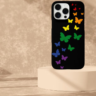 LGBTQ Regenbogen-Schmetterlingspfad iPhone 16 Pro Max Hülle