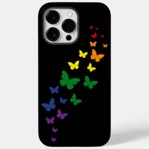 LGBTQ Regenbogen-Schmetterlingspfad Case-Mate iPhone 14 Pro Max Hülle