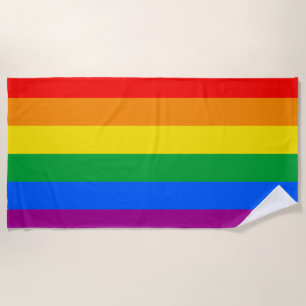 LGBTQ+ Regenbogen-Stolz-Flagge Strandtuch