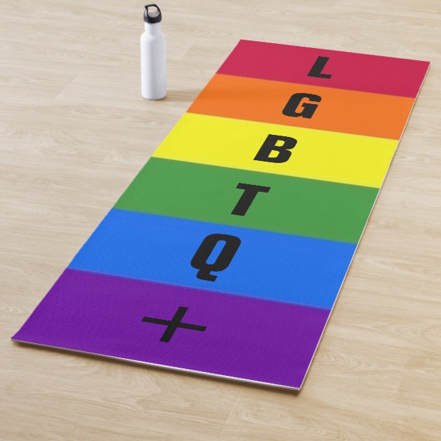 LGBTQ+-Regenbogen Yogamatte (Beispiel)