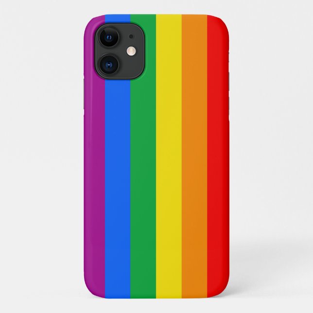 LGBTQ+-Regenbogenfarben Case-Mate iPhone Hülle (Rückseite)