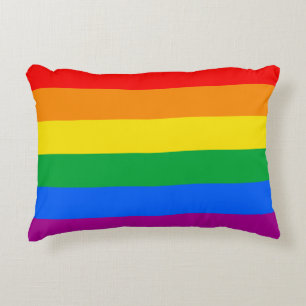 LGBTQ+-Regenbogenfarben Dekokissen