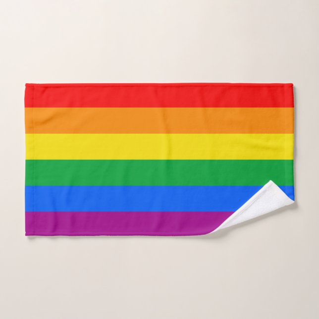 LGBTQ+-Regenbogenfarben Handtuch (Handtuch)