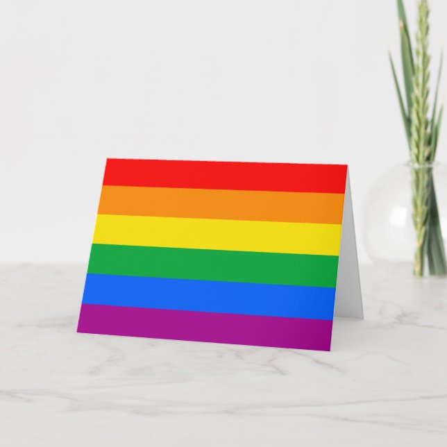 LGBTQ+-Regenbogenfarben Karte (Vorderseite)