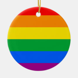 LGBTQ+-Regenbogenfarben Keramik Ornament