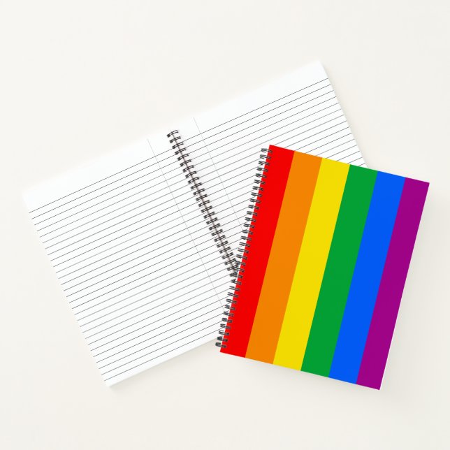 LGBTQ+-Regenbogenfarben Notizbuch (Innenseite)