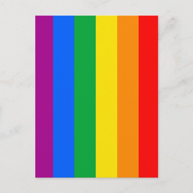 LGBTQ+-Regenbogenfarben Postkarte (Vorderseite)
