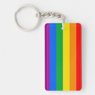 LGBTQ+-Regenbogenfarben Schlüsselanhänger