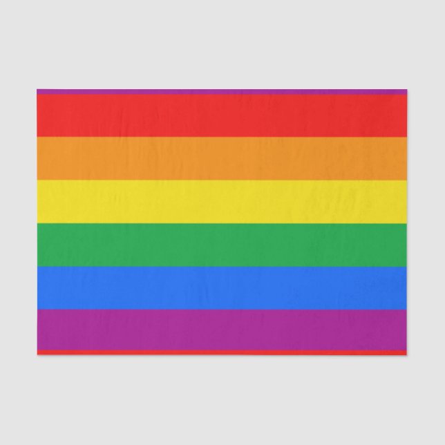 LGBTQ+-Regenbogenfarben Seidenpapier (Vorderseite)