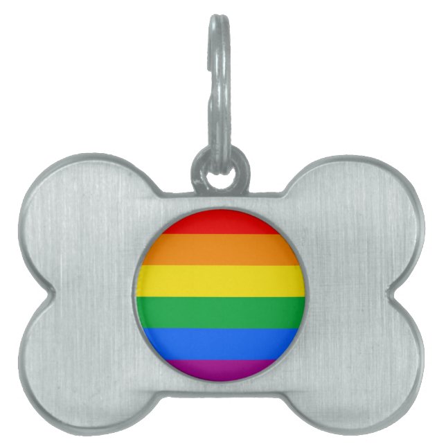 LGBTQ+-Regenbogenfarben Tiermarke (Vorderseite)
