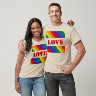 LGBTQ+-Regenbogenfarbenstreifen für den Monat der  T-Shirt