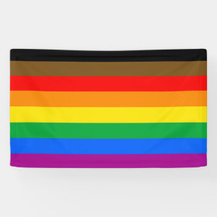 LGBTQ-Regenbogenflagge (8 Streifen) Banner