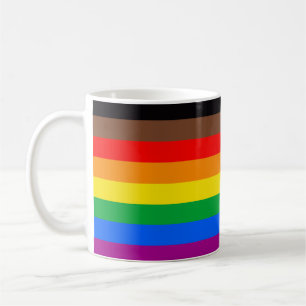 LGBTQ-Regenbogenflagge (8 Streifen) Kaffeetasse