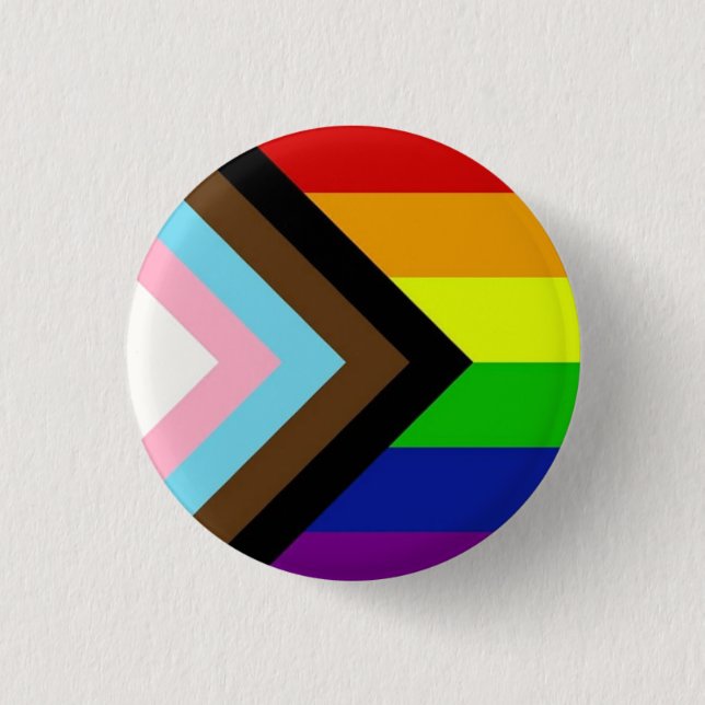 LGBTQ-Regenbogenflagge Button (Vorderseite)