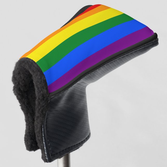LGBTQ+-Regenbogenflagge für den Golf von Pride Mon Headcover (3/4 Vorderseite)