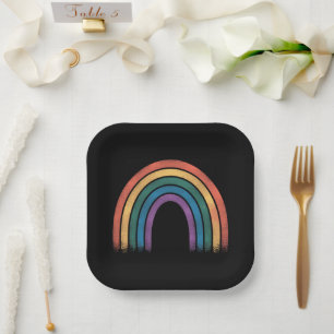 LGBTQ-Regenbogenflagge Gay Pride LGBT-Bewusstsein Pappteller