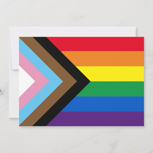 Lgbtq Regenbogenflagge inklusive Diversity Gay Pri Einladung (Vorderseite)