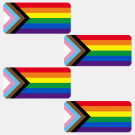 Lgbtq Regenbogenflagge inklusive Diversity Gay Pri Etiketten