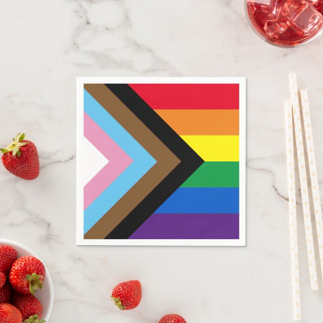 Lgbtq Regenbogenflagge inklusive Diversity Gay Pri Serviette (Beispiel)