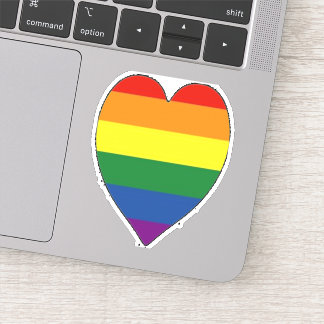 Lgbtq Regenbogenherz Aufkleber
