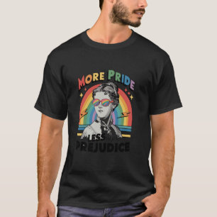 LGBTQ-Regenbogenkunst Mehr Stolz weniger Vorurteil T-Shirt