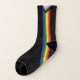 Lgbtq Regenbogenlauf Gay Pride-Fahne schwarz Socken (Rechts - Innen)